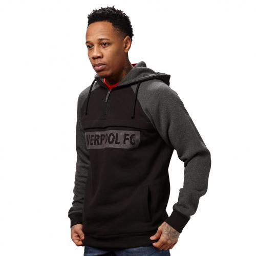 LFC Mens Black Liverpool FC Hoody