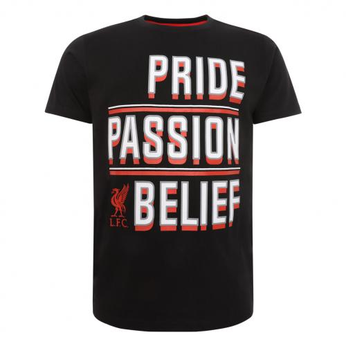 LFC Mens Black Pride Passion Belief Tee