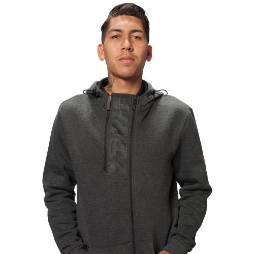 LFC Mens Charcoal Double Zip Hoody