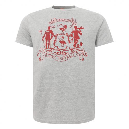 LFC Mens Grey 1892 Crest Tee