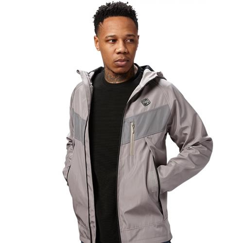 LFC Mens Grey Lightweight Hooded Jacket