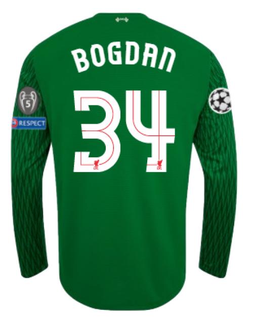 LFC Mens Home L/S Goalkeeper Shirt 17/18 (Champions League) Bogdan