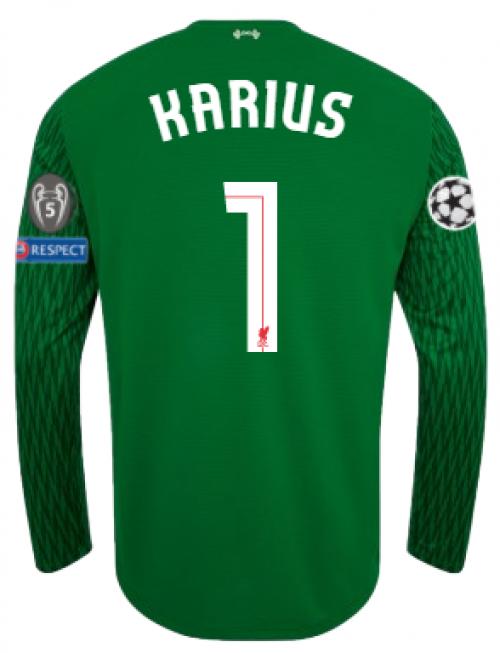 LFC Mens Home L/S Goalkeeper Shirt 17/18 (Champions League) Karius