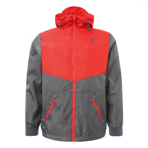 LFC Mens Red and Grey Colour Block Kagool