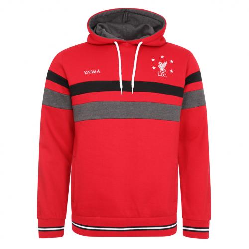 LFC Mens Red Star Panel Hoody