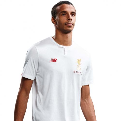 LFC Mens White Media Cotton Tee 17/18