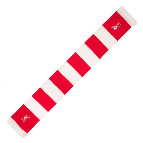 LFC Red and White Bar Scarf