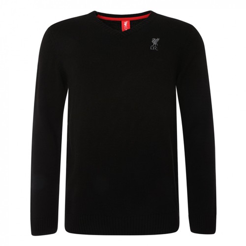 LFC Mens Black Acrylic V Knit Jumper