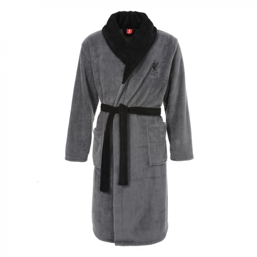 LFC Mens Grey Classic Dressing Gown