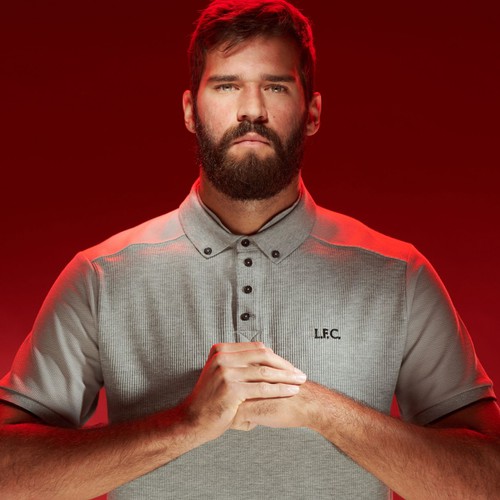 LFC Mens Grey Waffle Polo