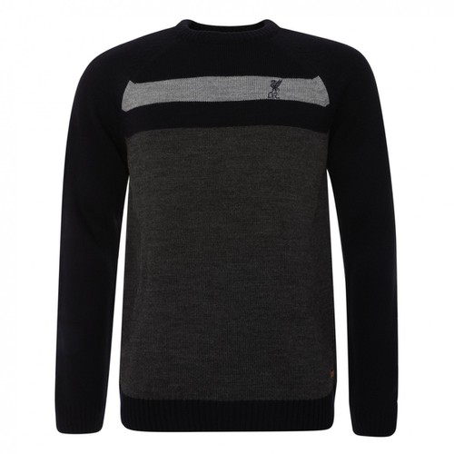 LFC Mens Navy Colour Block Knit