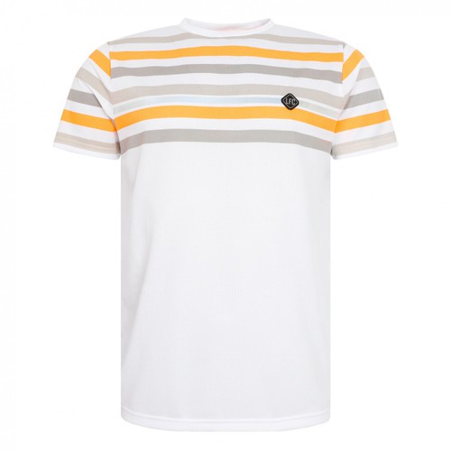 LFC Mens White Neon Stripe Perforated Tee