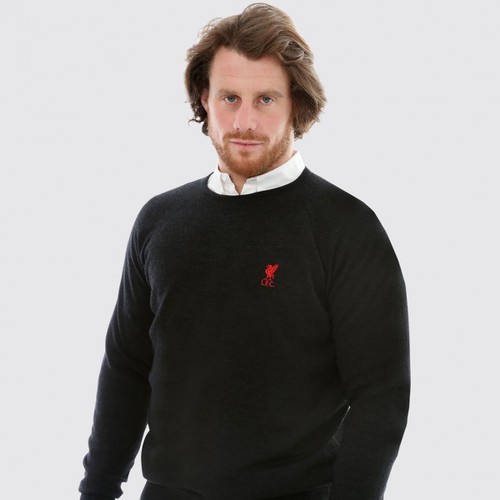 LFC Signature Mens Charcoal Crew Neck Jumper