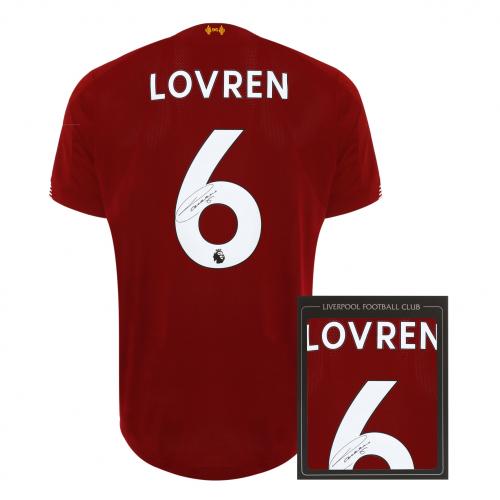 Dejan Lovren LFC Signed Shirt 19/20