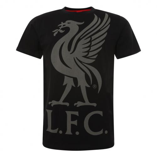 LFC Mens Black Liverbird Tee