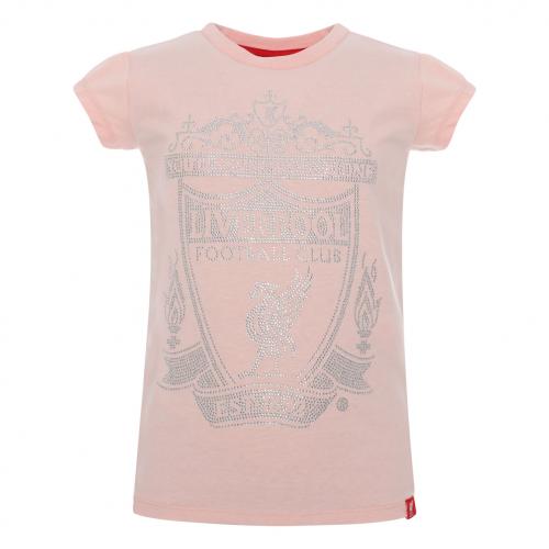 Pink LFC Crest Diamante - Kids