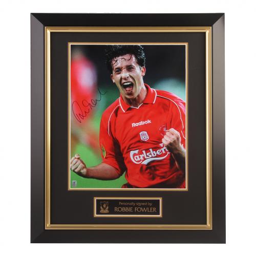 Robbie Fowler Signed Framed LFC Image