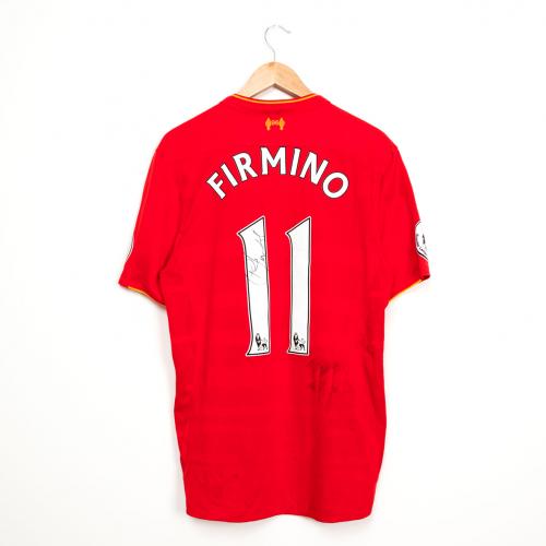 Roberto Firmino Signed and Boxed LFC Shirt from Everton game 16/17