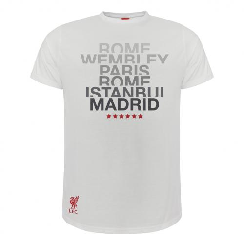 Six Times LFC CL Places - Adults T-Shirt