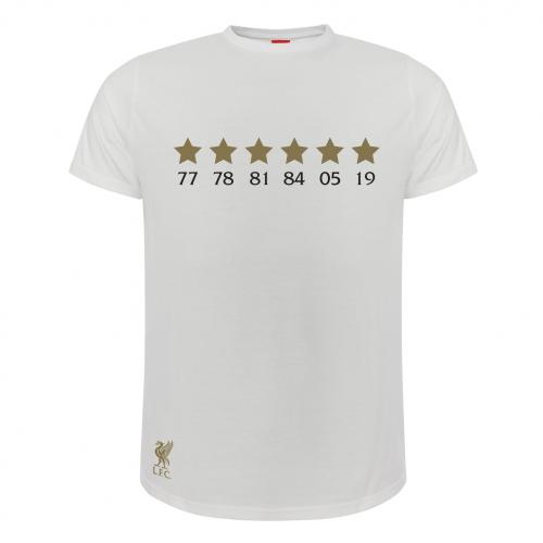 Retake Liverpool Five Star T-Shirt White 