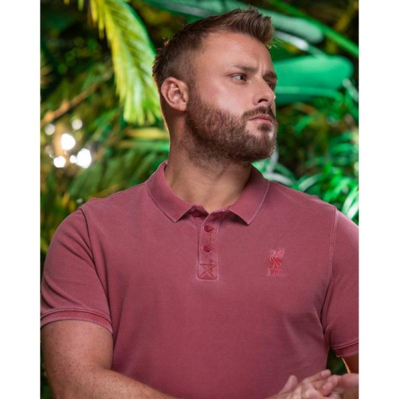 Mens LFC Vintage Red Polo Shirt