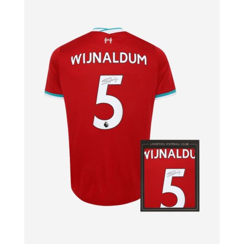 Signed Gini Wijnaldum 2020/21 LFC Shirt
