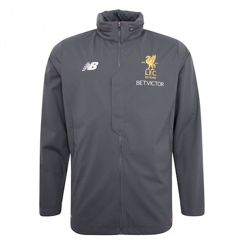 2017-18 LFC Grey Training Rain Jacket, Mens 2017-18 LFC Grey Training Rain Jacket, Mens