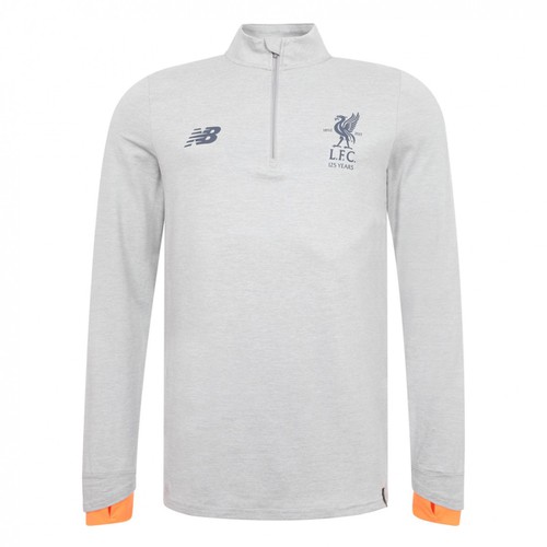 2017-18 Kids LFC Grey with Orange cuffs Klopp style Training Top 2017-18 Kids LFC Grey with Orange cuffs Klopp style Training Top