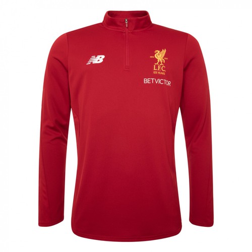 Red Liverpool FC Training Zip Sweat 17-18 Red Liverpool FC Training Zip Sweat 17-18