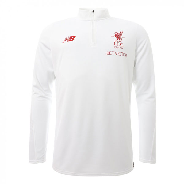 LFC White Training Sweat Top 2017/18 - Mens LFC White Training Sweat Top 2017/18 - Mens