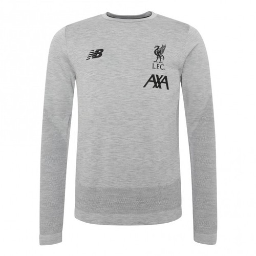 Liverpool FC Grey Short Sleeve Mens Football Shirt Training 18/19 LFC Official 