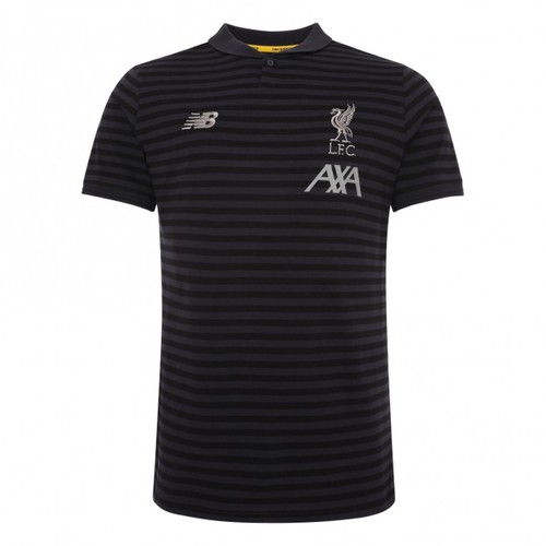 Liverpool 2019/20 Black Polo Shirt - Mens