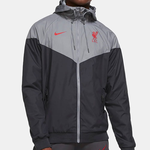 LFC Nike Grey and Black Windrunner Jacket
