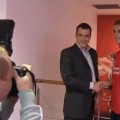 Henderson signs in at Anfield yesterday