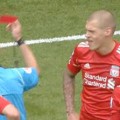Martin Skrtel sent off against Spurs