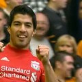 Luis Suarez scores against Wolves