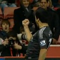 Luis Suarez scores against Stoke