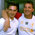 Joe Allen signs for Liverpool - alongside Brendan Rodgers