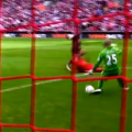 Pepe Reina was easily beaten by Podolski's opener