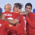 Henderson scores his first European goal against Udinese