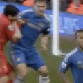 Luis Suarez bites Ivanovic