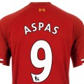 Aspas Number 9 LFC Shirt