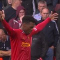 Sturridge celebrates LFC's first goal of the season