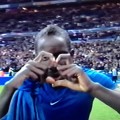 Mamadou Sakho celebrates for France