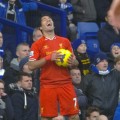 Suarez enjoys the banter at Goodison Park v Everton