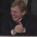Kenny Dalglish celebrates Flanagan's goal