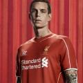Daniel Agger in the new LFC home kit 2014-15