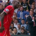 Brendan Rodgers laughs at Mario Balotelli's miss