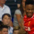 Raheem Sterling celebrates against Spurs (Anfield Online)