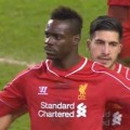 Mario Balotelli scores a penalty against Besiktas